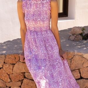 Oliphant Smocked Maxi Dress